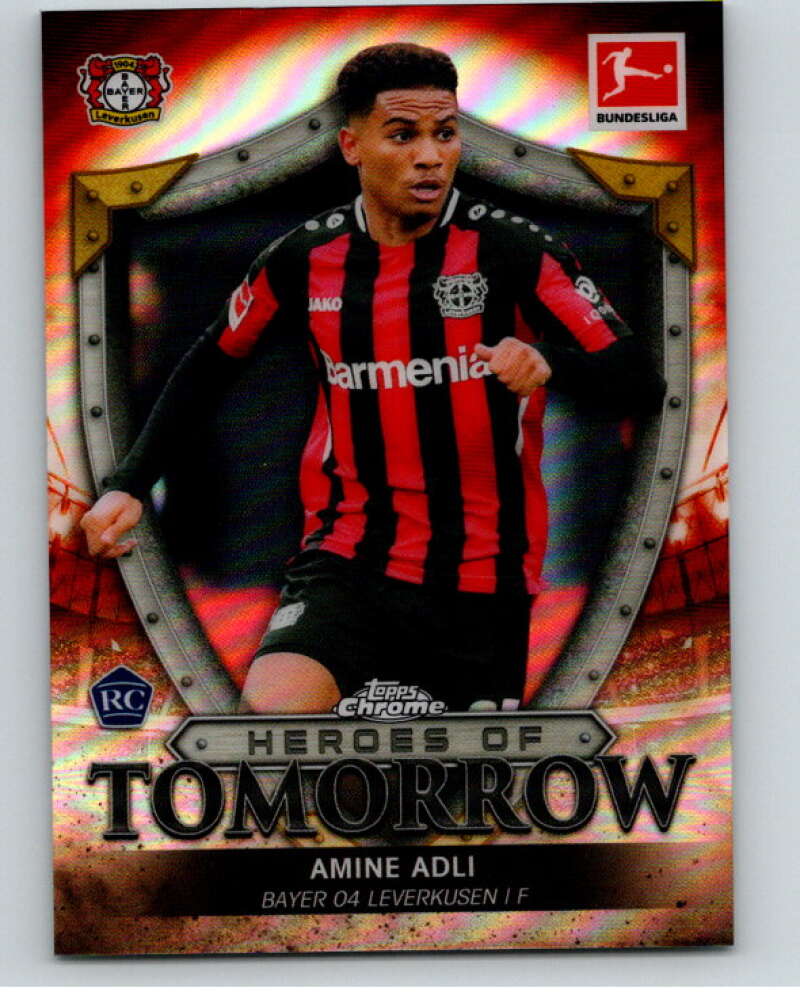 2021-22 Topps Chrome Bundesliga Heroes of Refractor Amine Adli V75547 Image 1