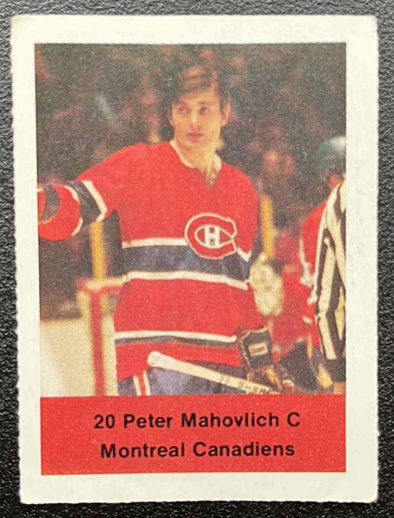1974-75 Loblaws Hockey Sticker Peter Mahovlich Canadiens V75549 Image 1