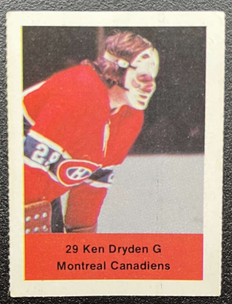 1974-75 Loblaws Hockey Sticker Ken Dryden Canadiens V75550 Image 1