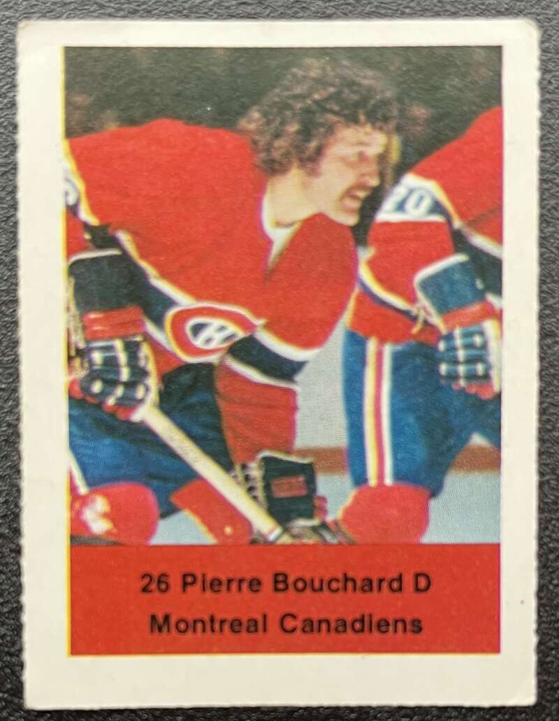 1974-75 Loblaws Hockey Sticker Pierre Bouchard Canadiens V75568 Image 1