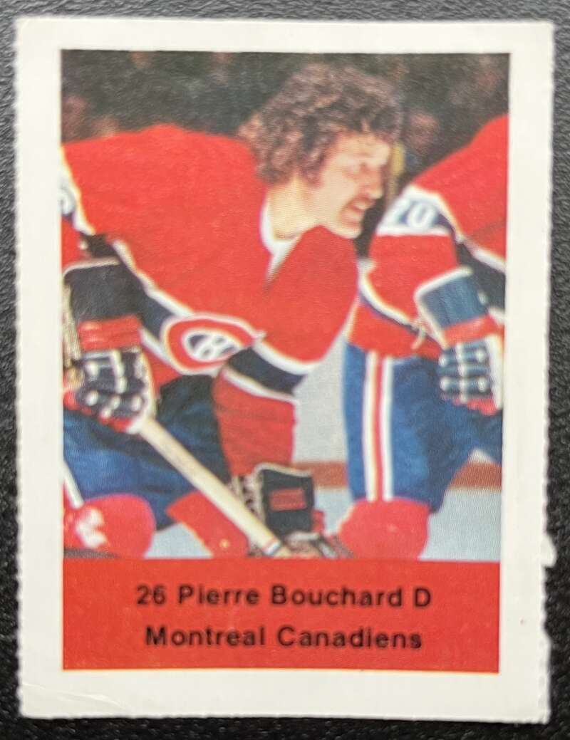 1974-75 Loblaws Hockey Sticker Pierre Bouchard Canadiens V75570 Image 1