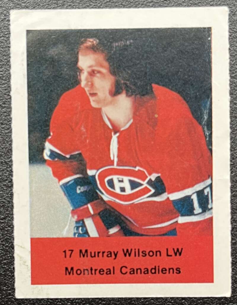 1974-75 Loblaws Hockey Sticker Murray Wilson Canadiens V75571 Image 1