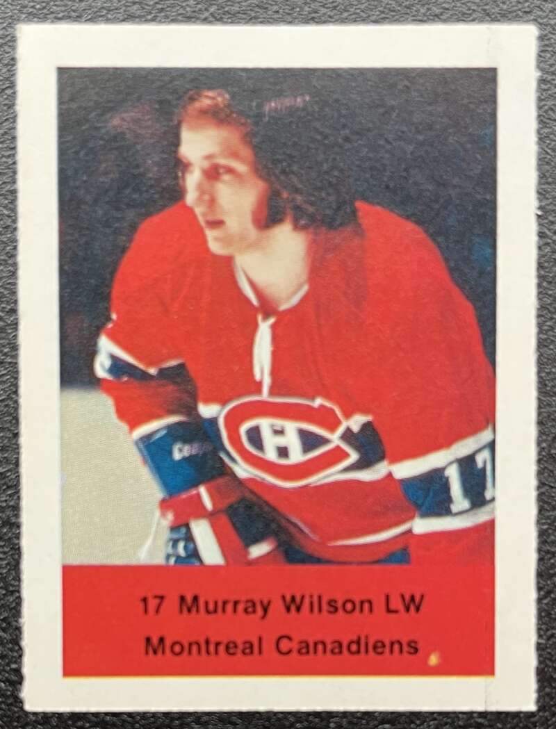 1974-75 Loblaws Hockey Sticker Murray Wilson Canadiens V75572 Image 1