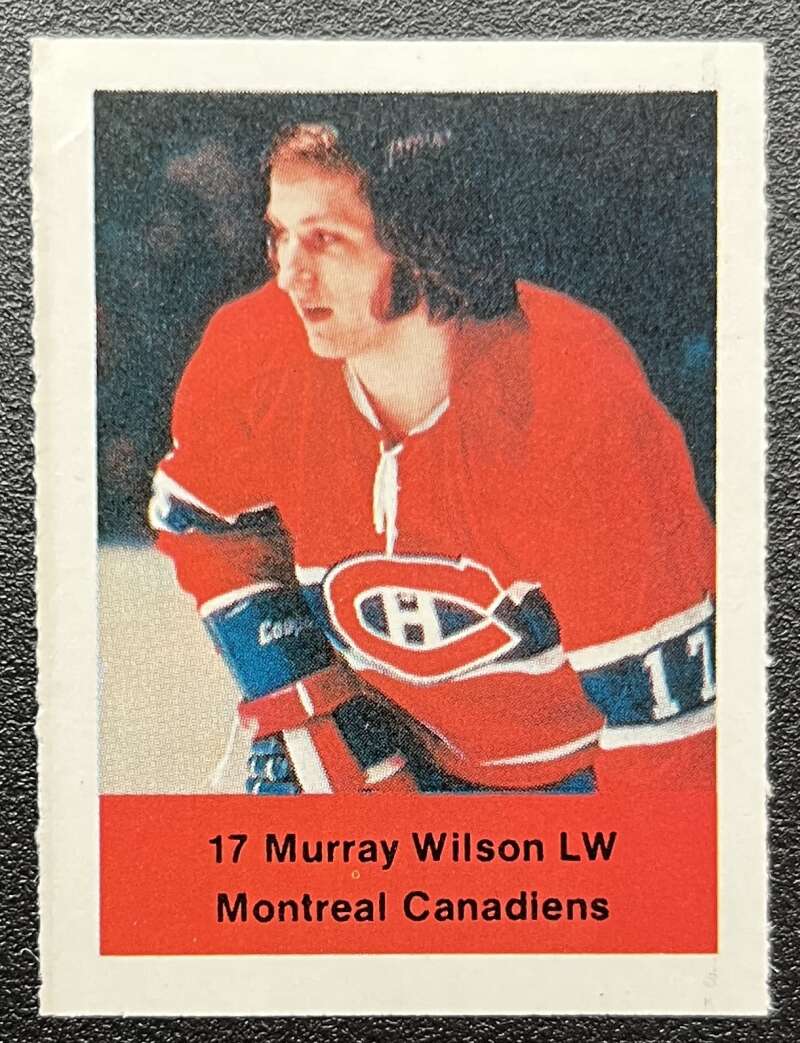 1974-75 Loblaws Hockey Sticker Murray Wilson Canadiens V75574 Image 1