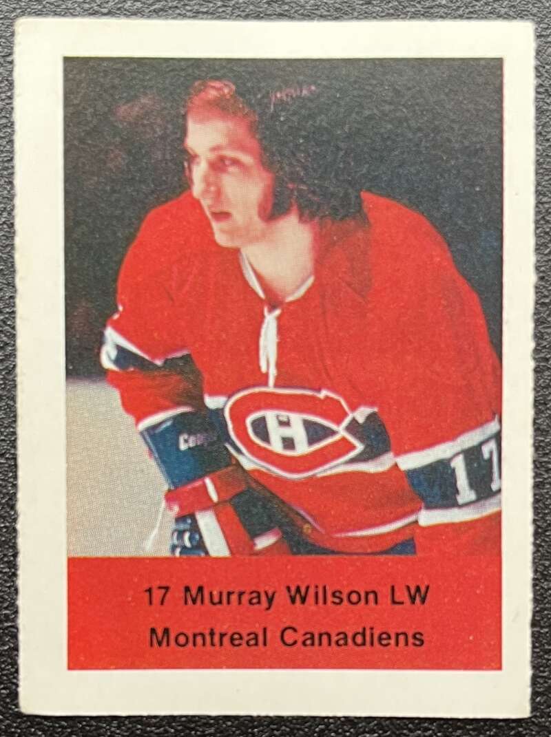 1974-75 Loblaws Hockey Sticker Murray Wilson Canadiens V75575 Image 1