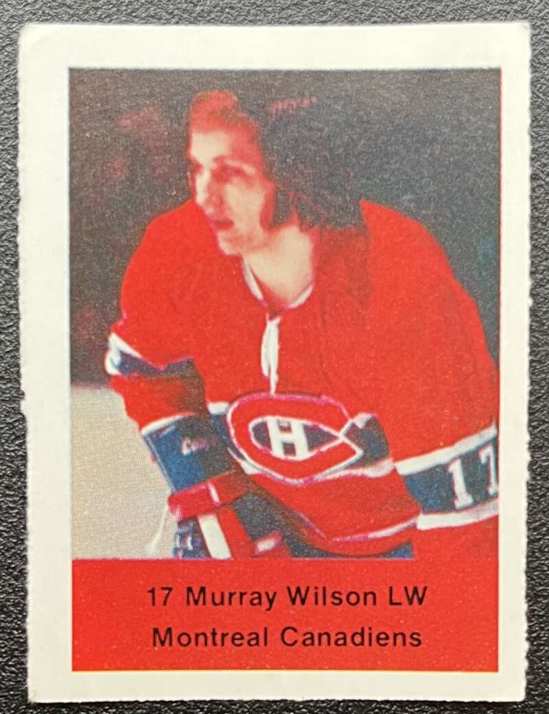 1974-75 Loblaws Hockey Sticker Murray Wilson Canadiens V75576 Image 1
