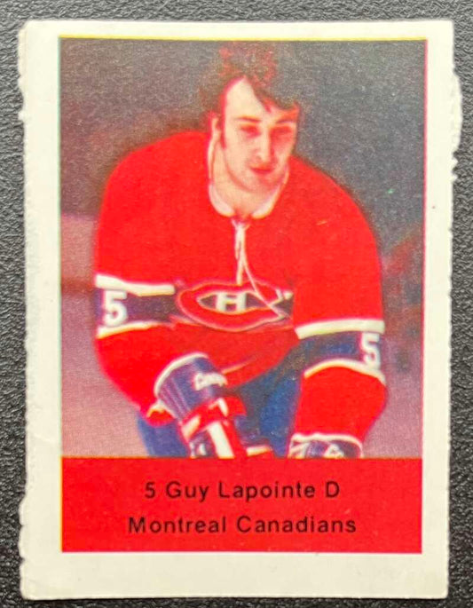 1974-75 Loblaws Hockey Sticker Guy Lapointe Canadiens  V75580 Image 1