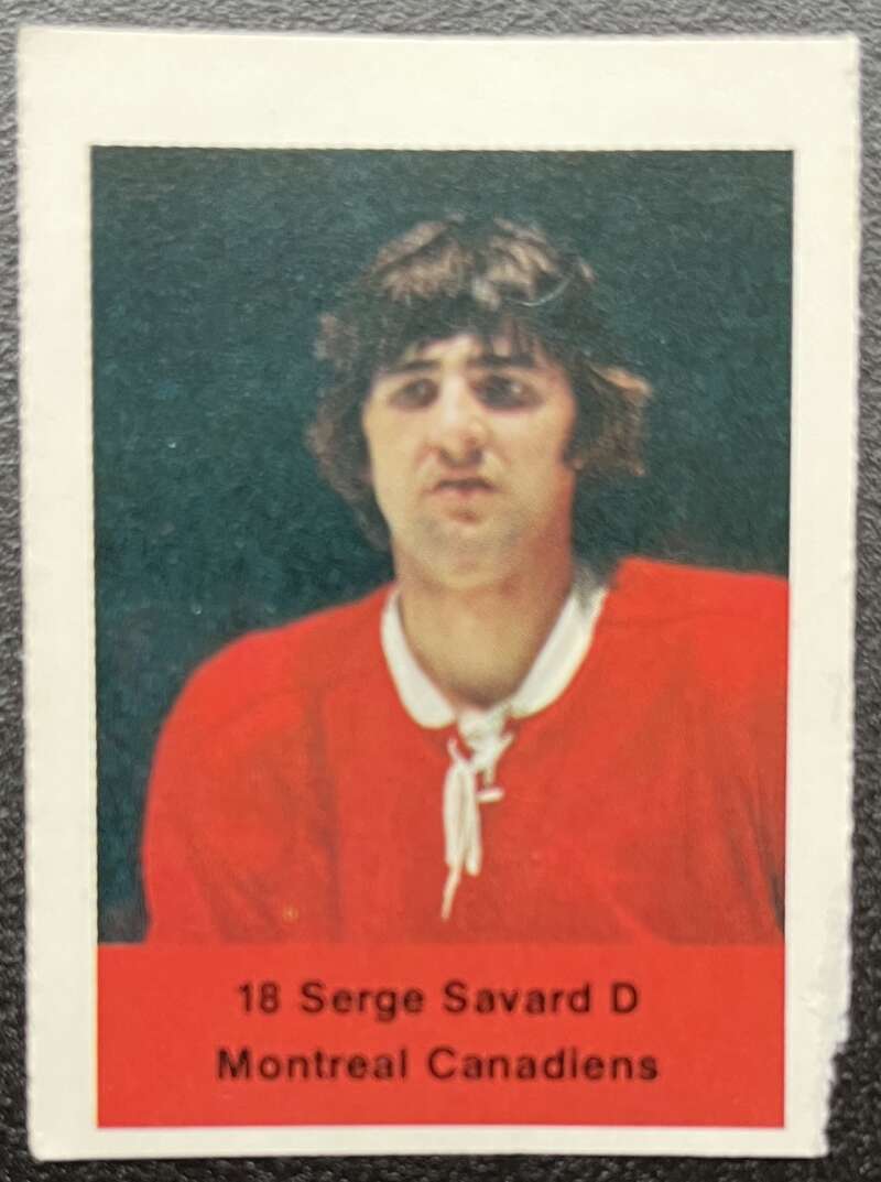 1974-75 Loblaws Hockey Sticker Serge Savard Canadiens V75583 Image 1