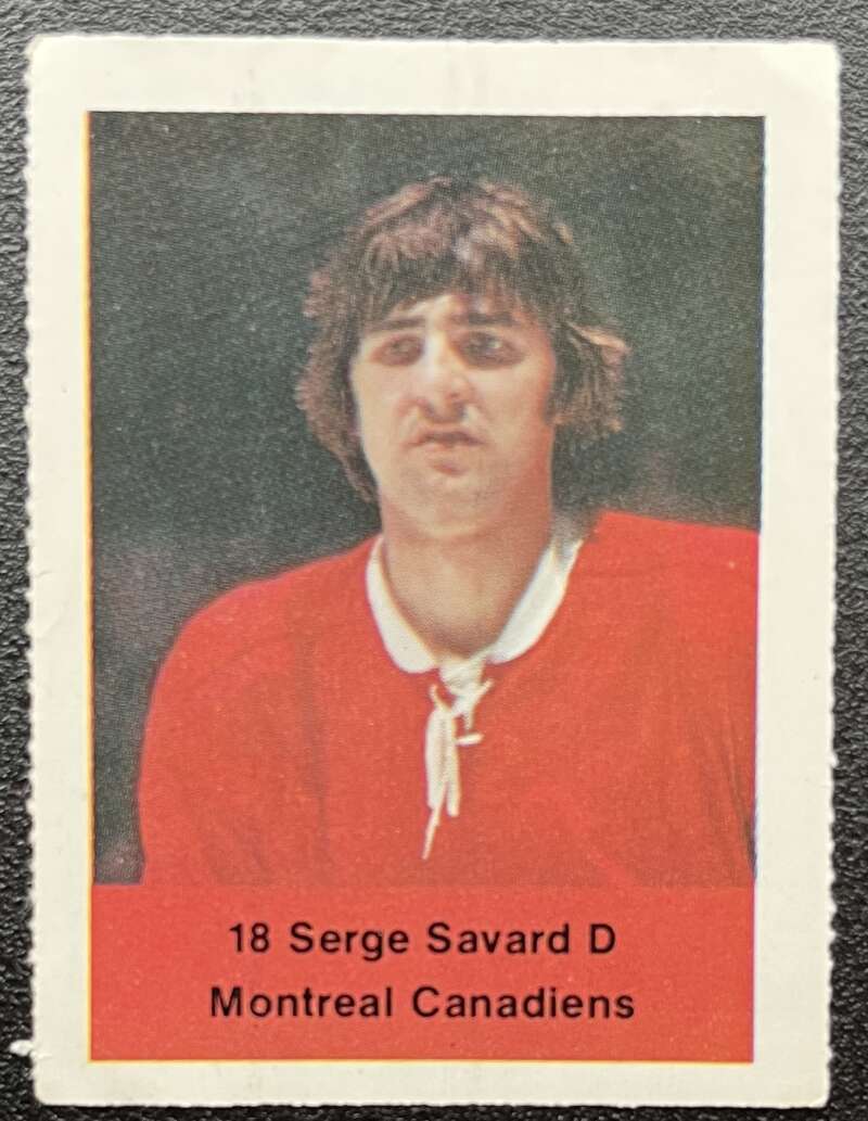 1974-75 Loblaws Hockey Sticker Serge Savard Canadiens V75585 Image 1