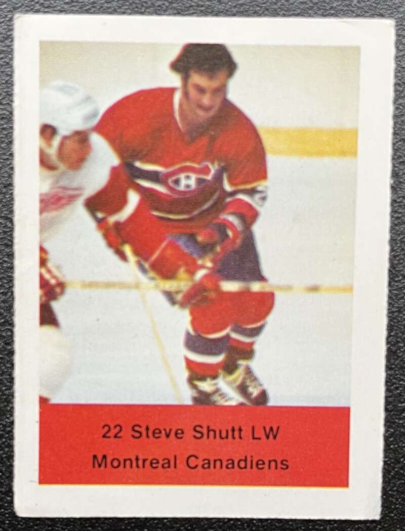 1974-75 Loblaws Hockey Sticker Steve Shutt Canadiens V75587 Image 1
