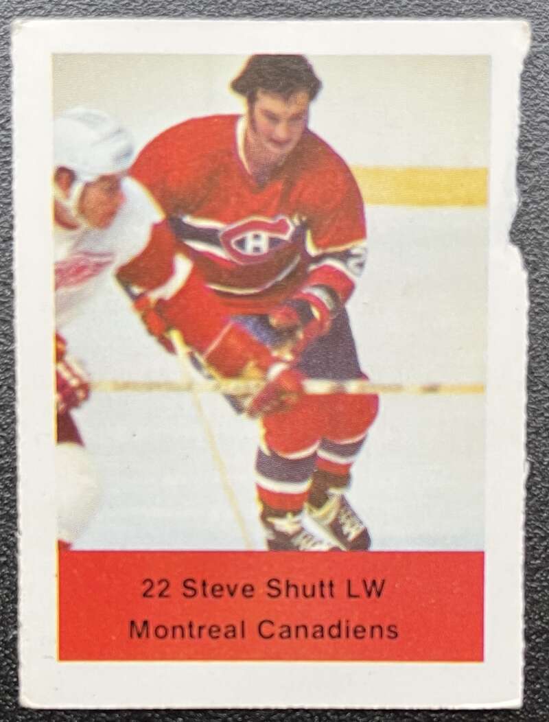 1974-75 Loblaws Hockey Sticker Steve Shutt Canadiens V75588 Image 1