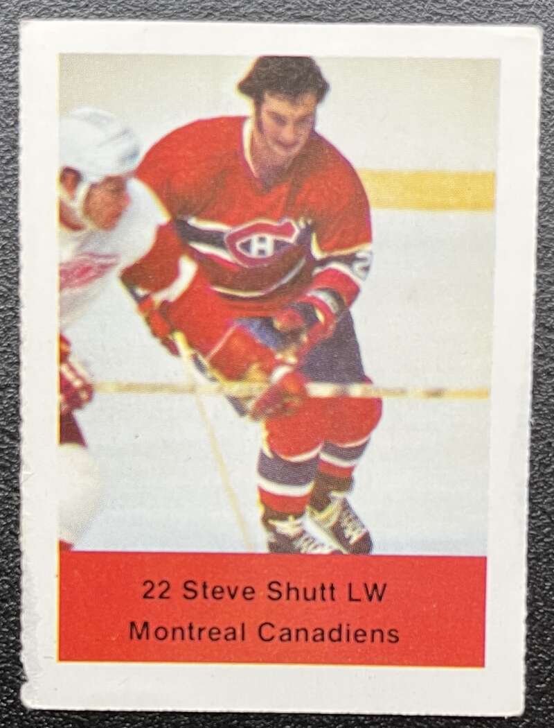 1974-75 Loblaws Hockey Sticker Steve Shutt Canadiens V75589 Image 1