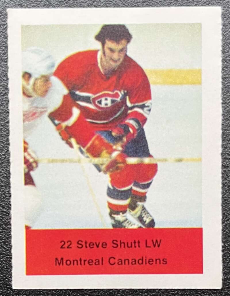 1974-75 Loblaws Hockey Sticker Steve Shutt Canadiens V75590 Image 1