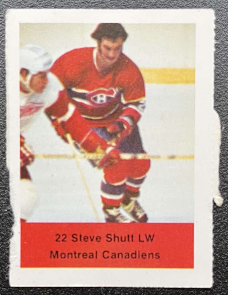 1974-75 Loblaws Hockey Sticker Steve Shutt Canadiens V75592 Image 1
