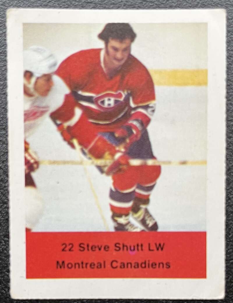 1974-75 Loblaws Hockey Sticker Steve Shutt Canadiens V75594 Image 1