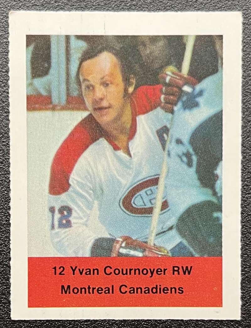 1974-75 Loblaws Hockey Sticker Yvan Courneyer Canadiens V75596 Image 1
