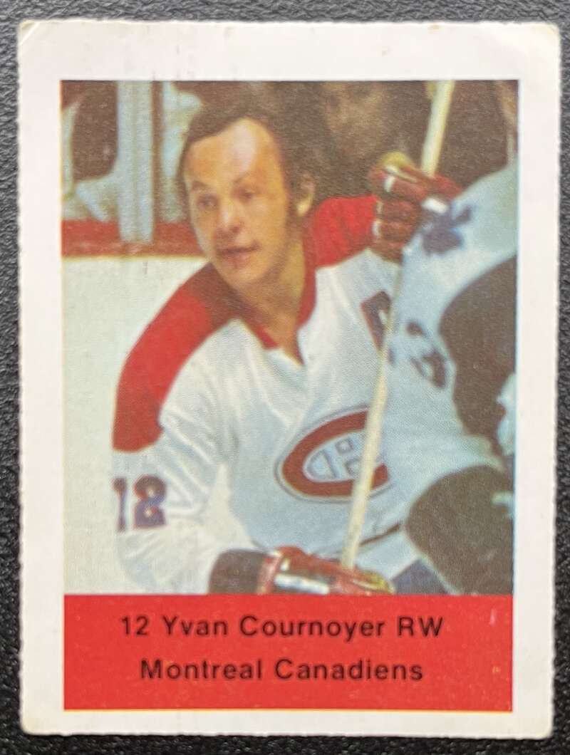 1974-75 Loblaws Hockey Sticker Yvan Courneyer Canadiens V75597 Image 1