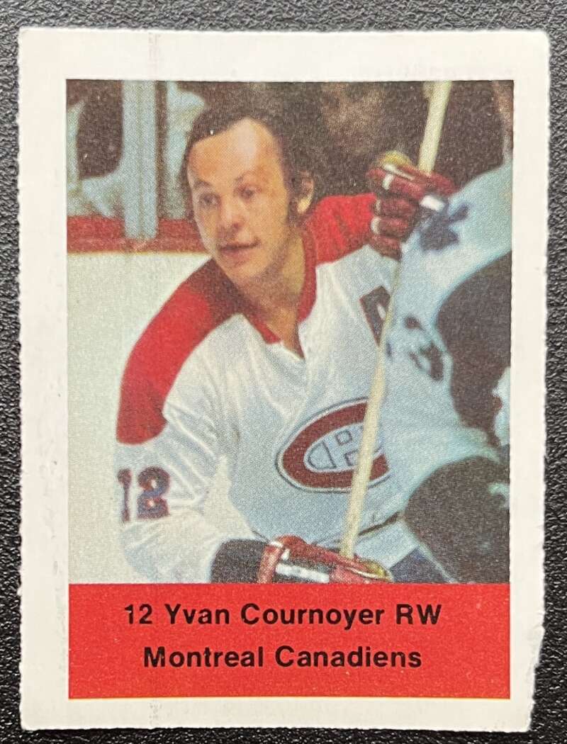 1974-75 Loblaws Hockey Sticker Yvan Courneyer Canadiens V75599 Image 1