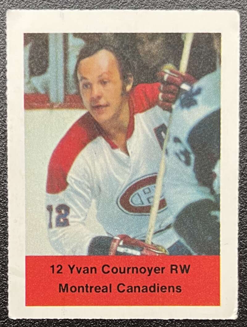 1974-75 Loblaws Hockey Sticker Yvan Courneyer Canadiens V75602 Image 1