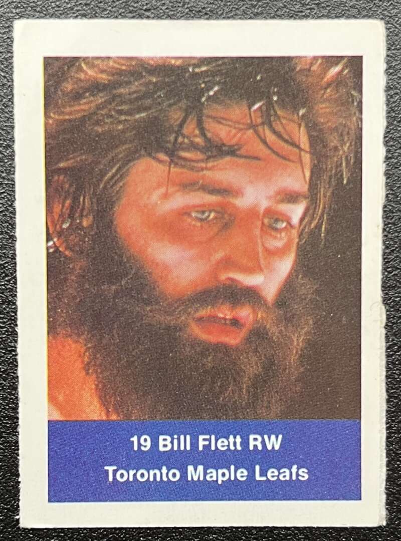1974-75 Loblaws Hockey Sticker Bill Flett Leafs V75613 Image 1