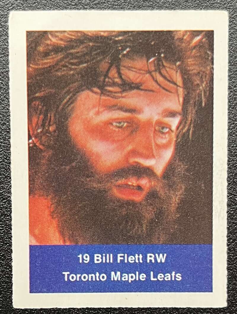 1974-75 Loblaws Hockey Sticker Bill Flett Leafs V75614 Image 1