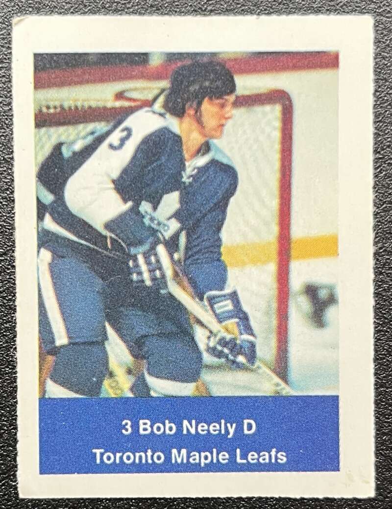 1974-75 Loblaws Hockey Sticker Bob Neely Leafs V75615 Image 1