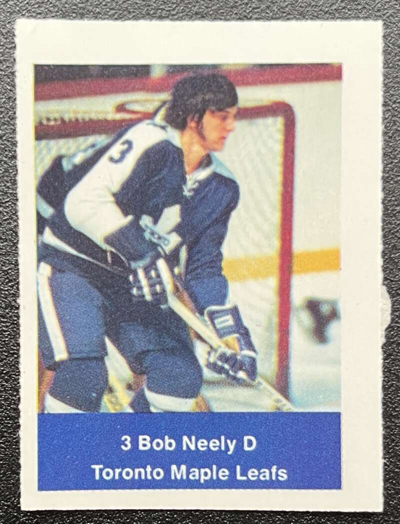 1974-75 Loblaws Hockey Sticker Bob Neely Leafs V75616 Image 1