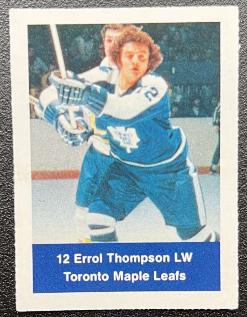 1974-75 Loblaws Hockey Sticker Errol Thompson Leafs V75628 Image 1