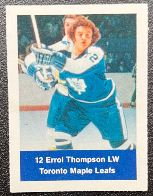 1974-75 Loblaws Hockey Sticker Errol Thompson Leafs  V75628 Image 1