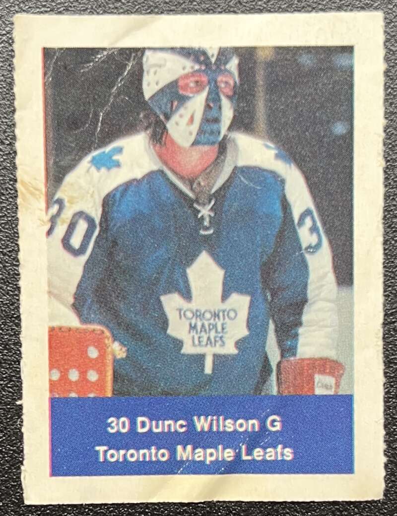 1974-75 Loblaws Hockey Sticker Dinc Wilson Leafs V75638 Image 1