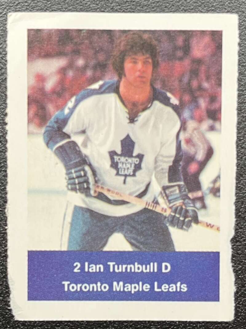 1974-75 Loblaws Hockey Sticker Ian Turnbull Leafs V75654 Image 1