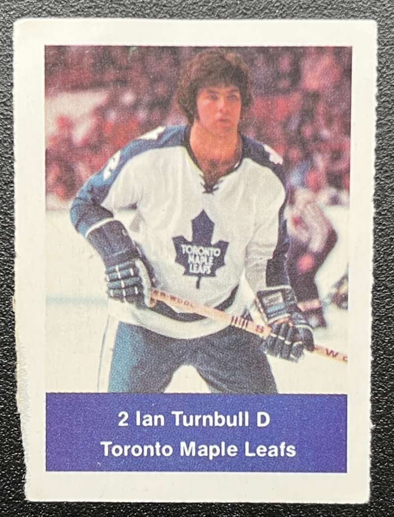 1974-75 Loblaws Hockey Sticker Ian Turnbull Leafs V75656 Image 1