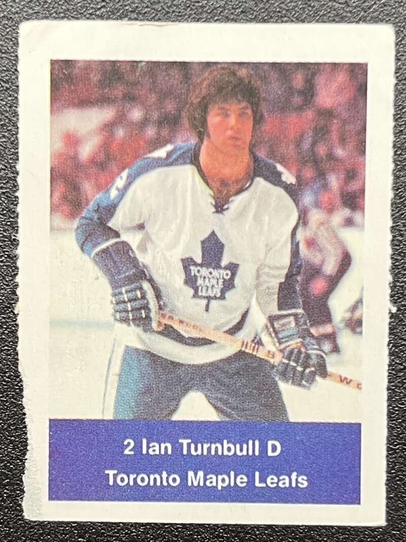 1974-75 Loblaws Hockey Sticker Ian Turnbull Leafs V75657 Image 1