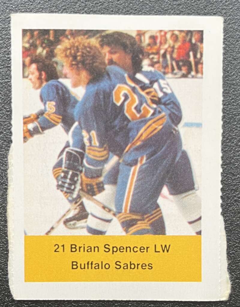 1974-75 Loblaws Hockey Sticker Brian Spencer Sabres V75661 Image 1