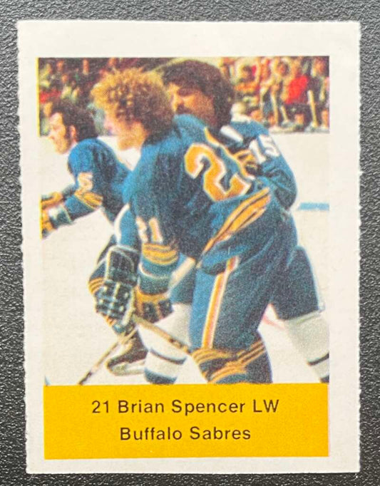 1974-75 Loblaws Hockey Sticker Brian Spencer Sabres V75663 Image 1