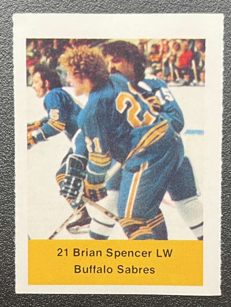 1974-75 Loblaws Hockey Sticker Brian Spencer Sabres V75664 Image 1