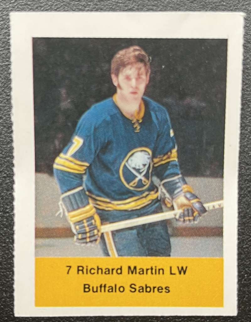 1974-75 Loblaws Hockey Sticker Richard Martin Sabres V75670 Image 1