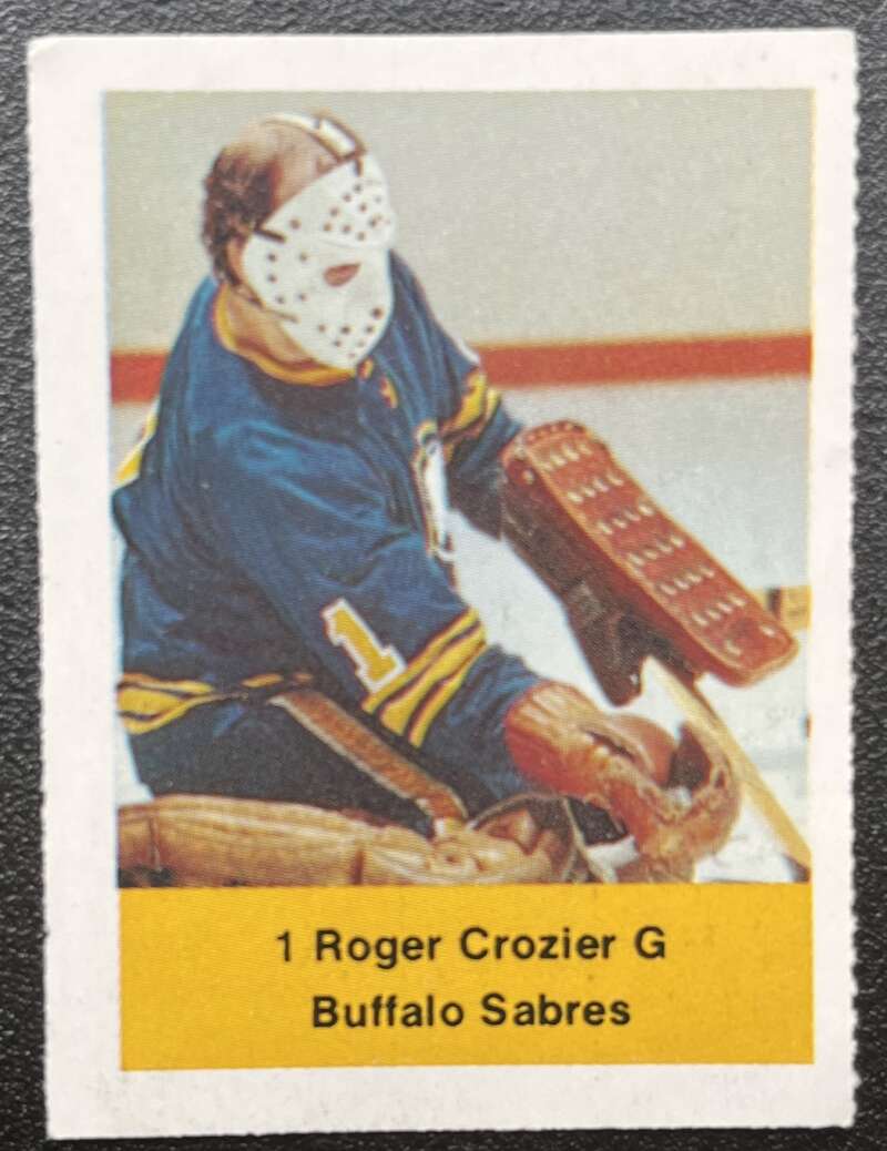 1974-75 Loblaws Hockey Sticker Roger Crozier Sabres V75679 Image 1