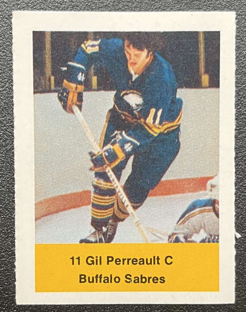 1974-75 Loblaws Hockey Sticker Gill Perreault Sabres V75685 Image 1