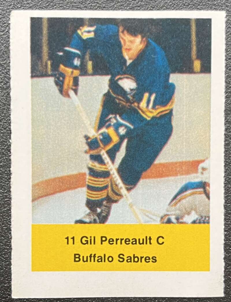 1974-75 Loblaws Hockey Sticker Gill Perreault Sabres V75686 Image 1