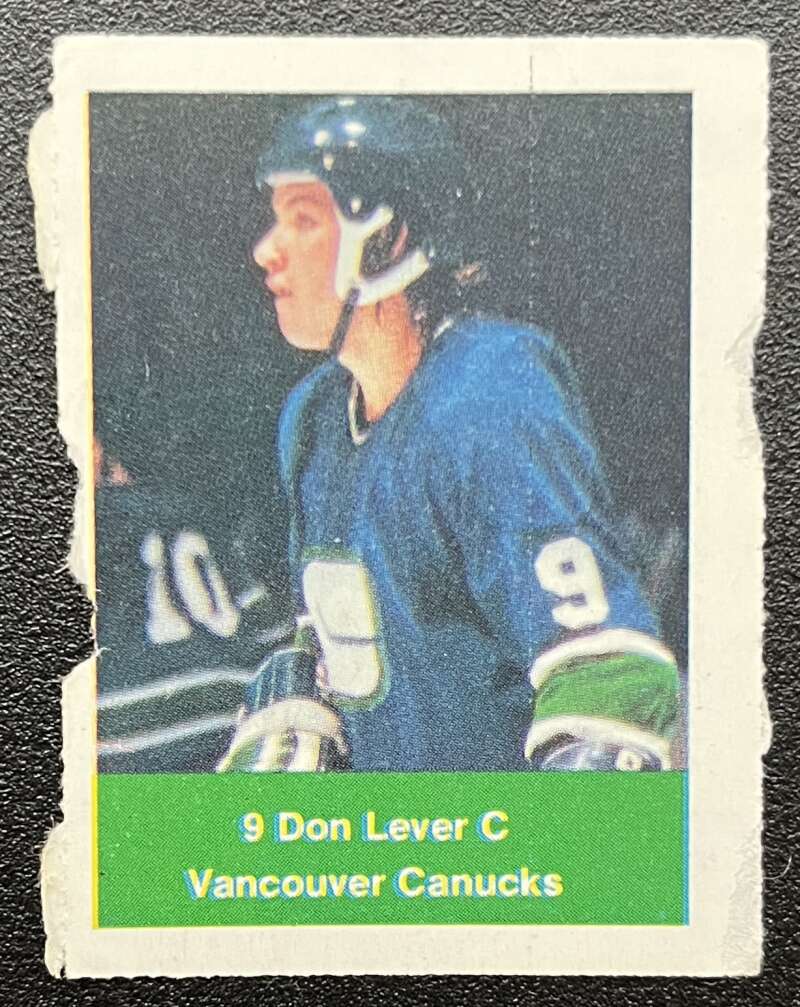 1974-75 Loblaws Hockey Sticker Don Lever Canucks V75692 Image 1