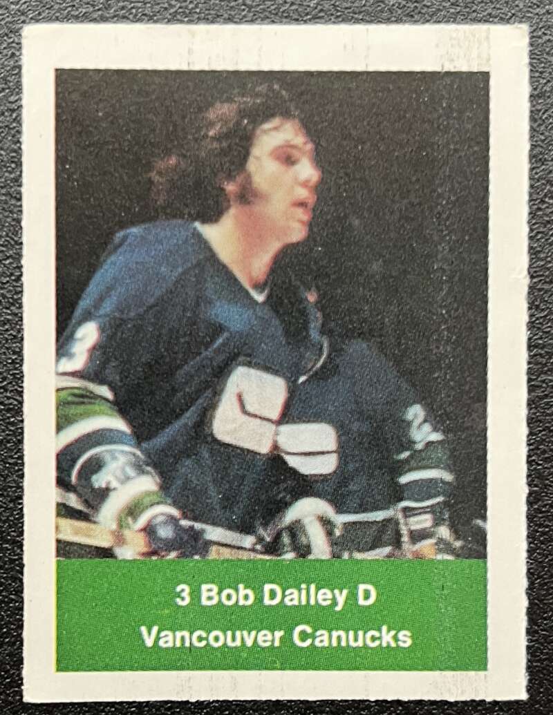 1974-75 Loblaws Hockey Sticker Bob Dailey Canucks V75699 Image 1