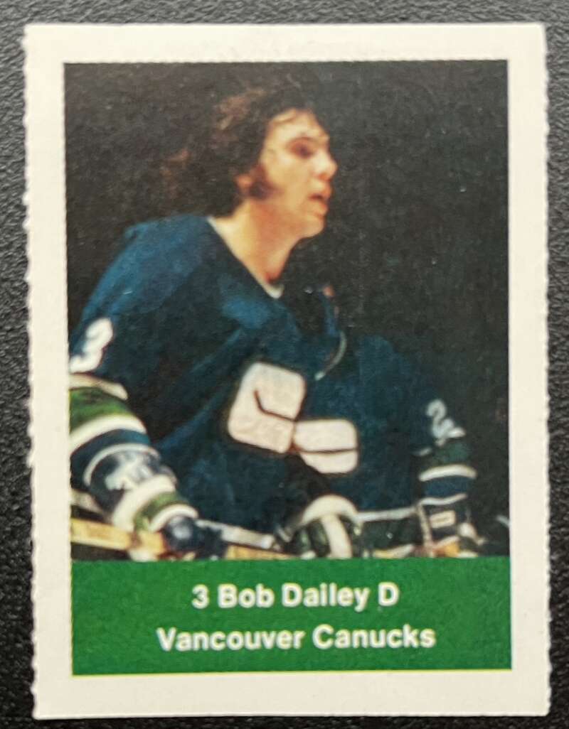 1974-75 Loblaws Hockey Sticker Bob Dailey Canucks V75901 Image 1