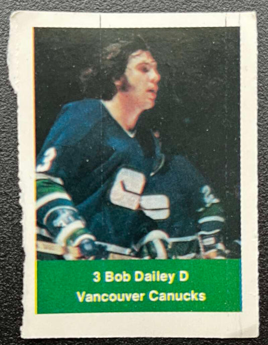 1974-75 Loblaws Hockey Sticker Bob Dailey Canucks  V75902 Image 1