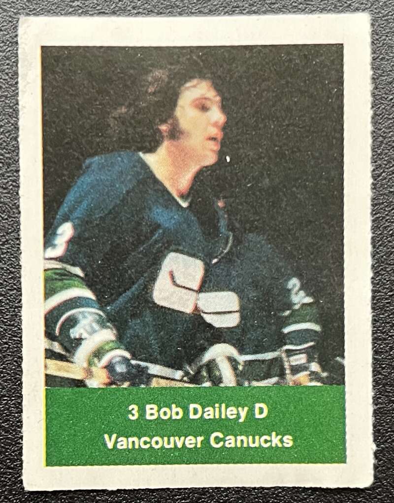 1974-75 Loblaws Hockey Sticker Bob Dailey Canucks V75903 Image 1