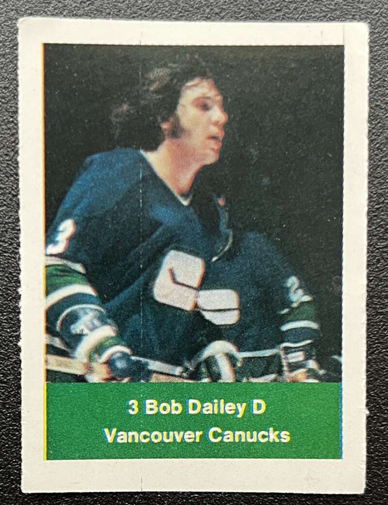 1974-75 Loblaws Hockey Sticker Bob Dailey Canucks V75904 Image 1