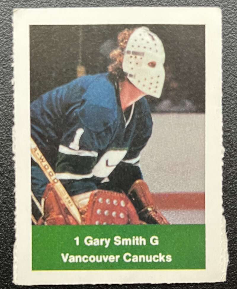 1974-75 Loblaws Hockey Sticker Gary Smith Canucks V75908 Image 1