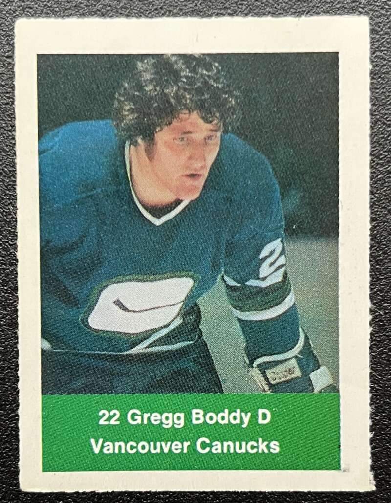 1974-75 Loblaws Hockey Sticker Gregg Boddy Canucks V75912 Image 1