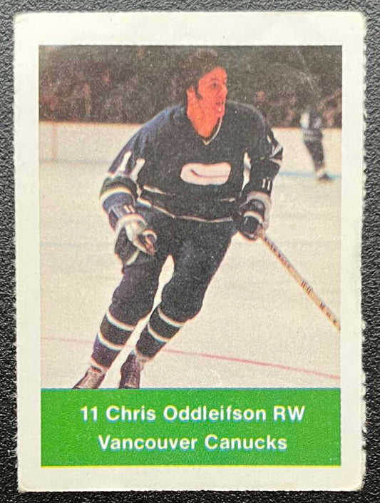 1974-75 Loblaws Hockey Sticker Chris Oddleifson Canucks  V75913 Image 1