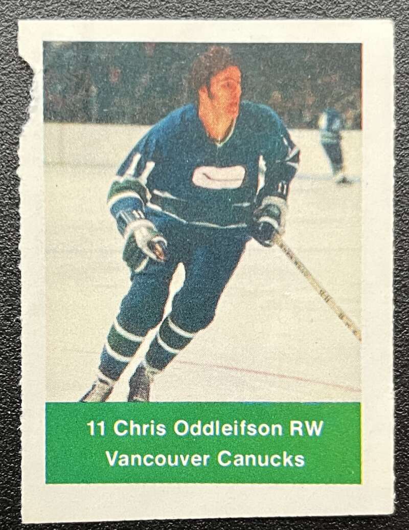 1974-75 Loblaws Hockey Sticker Chris Oddleifson Canucks  V75914 Image 1